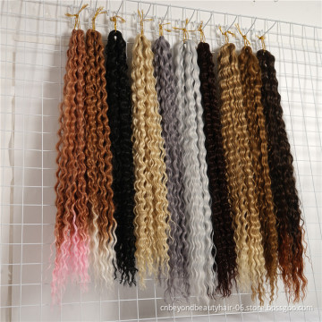 Long Curly Braiding Hair Synthetic 24inch 30inch 36inch Egyotian Water Wave Crochet Wavy Braiding Hair